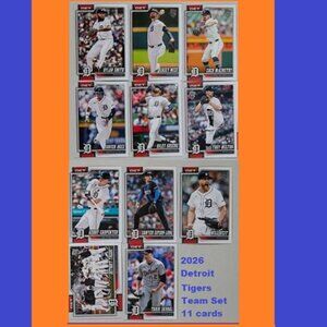 2026 Topps series 1 Detroit Tigers Team Set (11 cards)